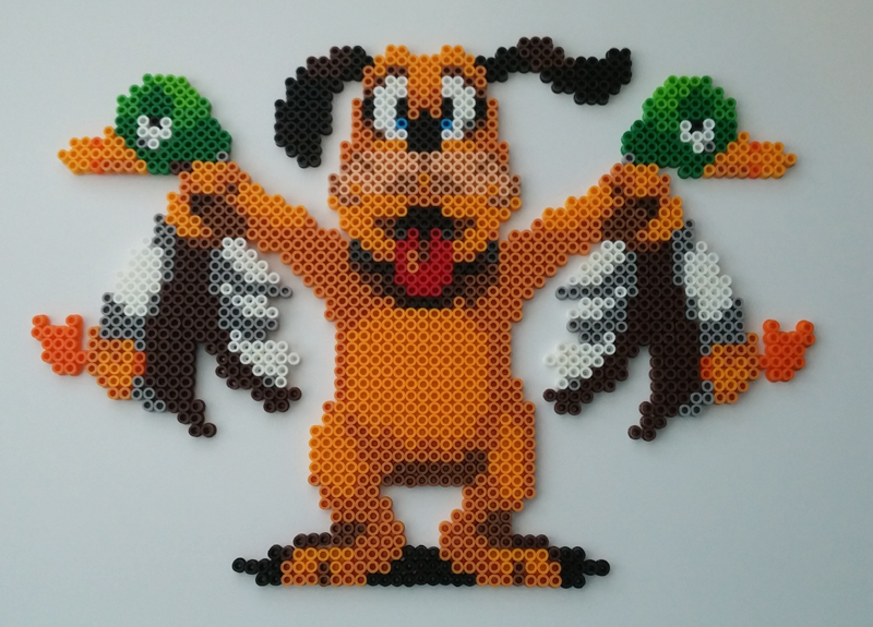 Duck Hunt Dog Perler Beads