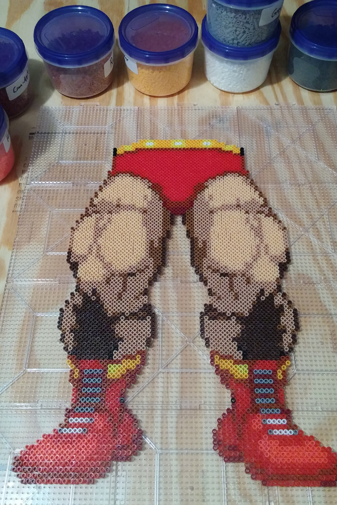 Zangief WIP Perler Bead