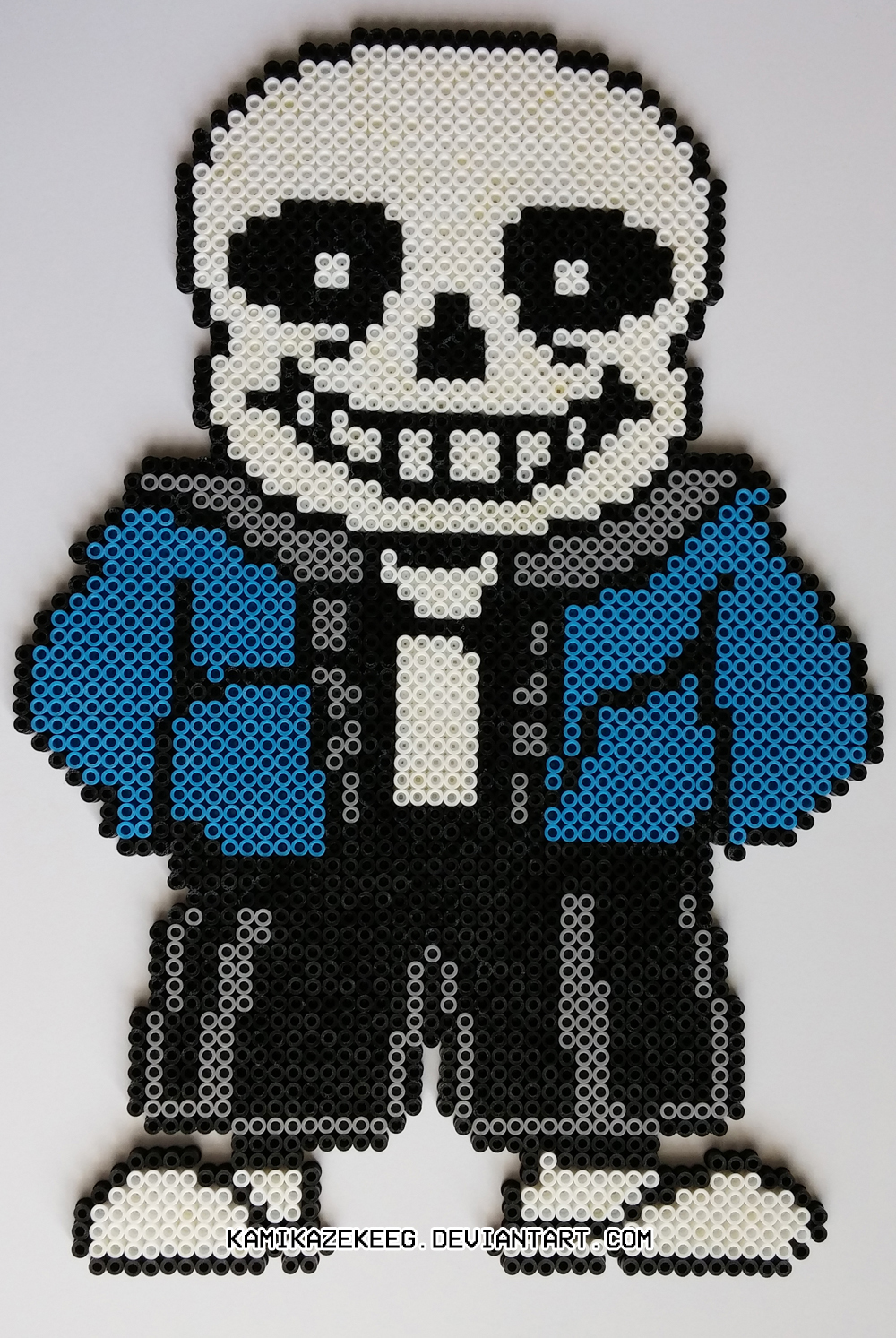  Sprite of Sans from Undertale • Hama Beads • Pixel Art