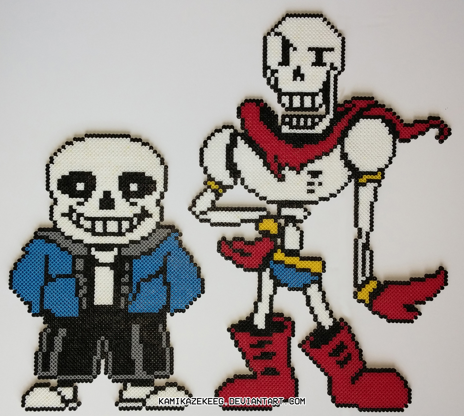  Sprite of Sans from Undertale • Hama Beads • Pixel Art