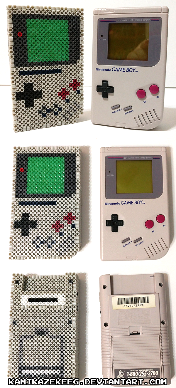 3D Game Boy 2019 Perler Beads by kamikazekeeg on DeviantArt