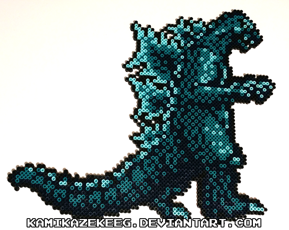 Godzilla NES Perler Beads by kamikazekeeg on DeviantArt