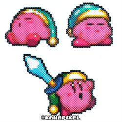 Kirby Batch Bead Art