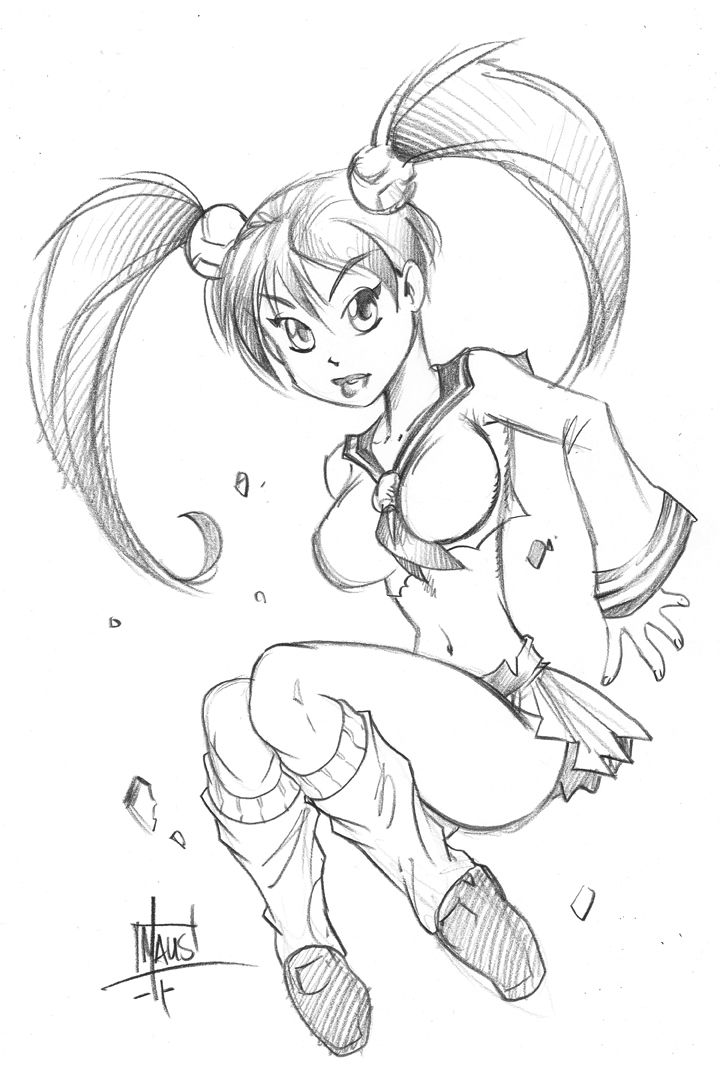 Yuriko Omega sketch by Maus