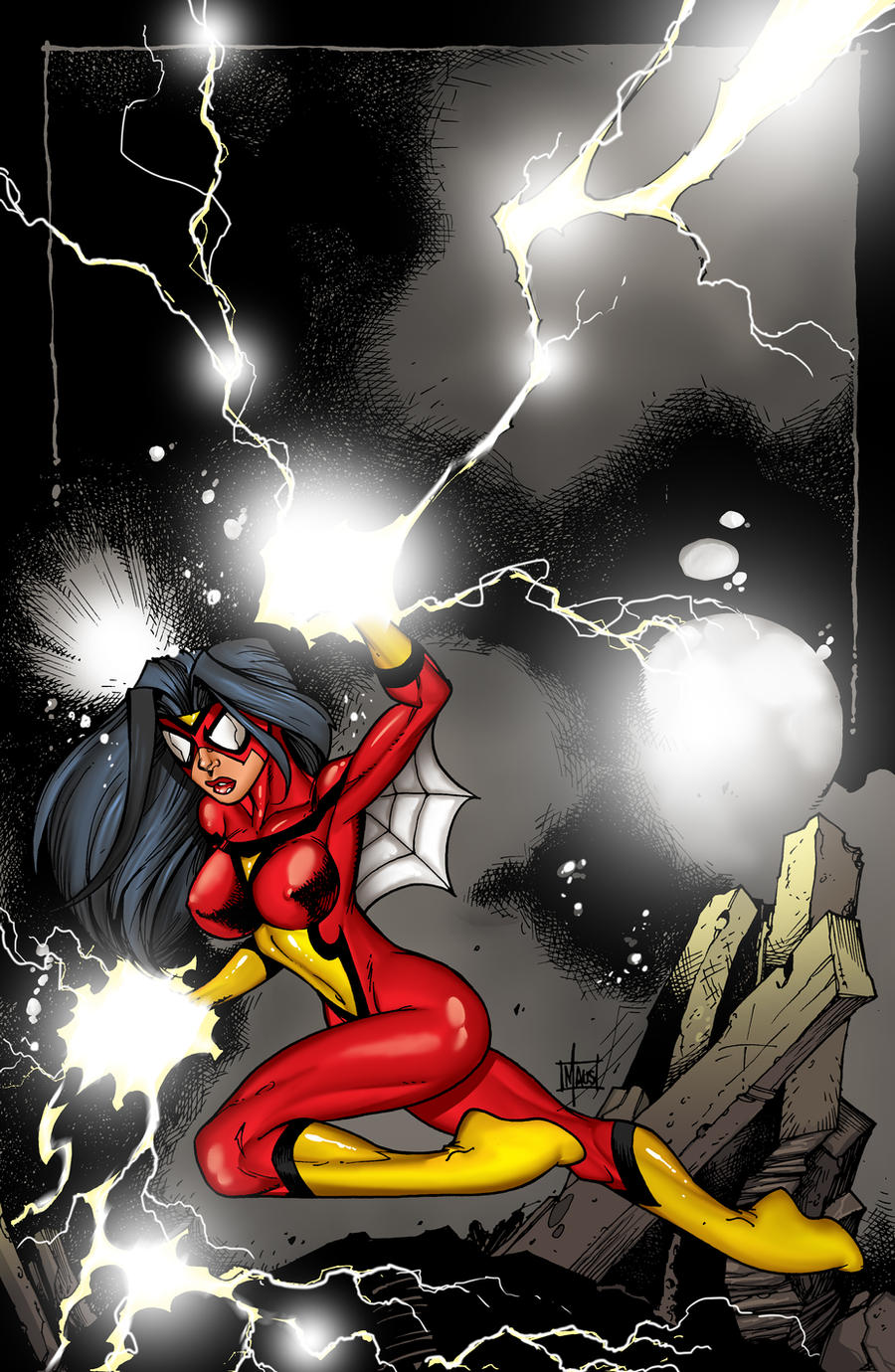 Spiderwoman commission by Maus