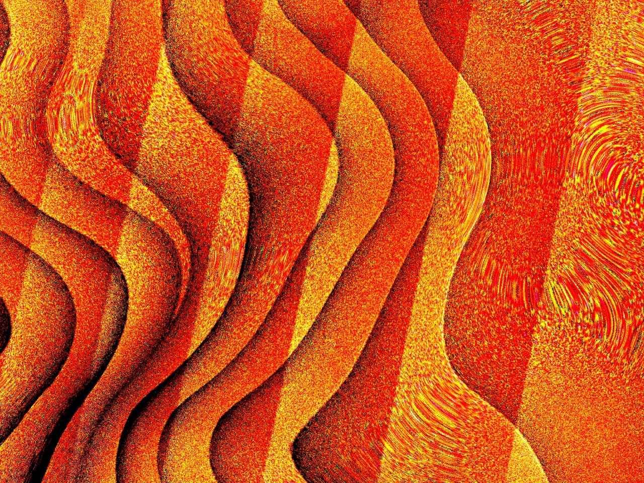 Orange waves