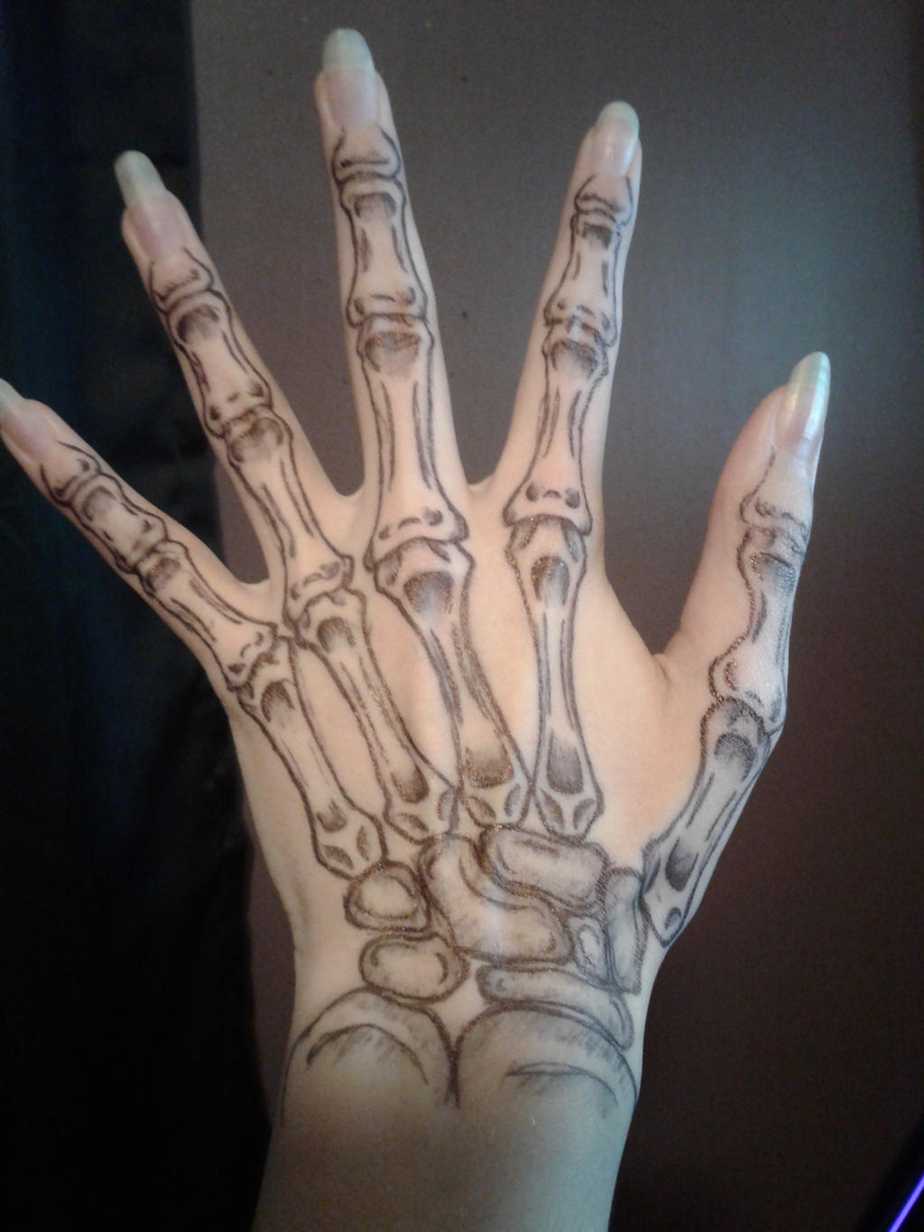Skeleton Hand, Pen Tattoo by Sithilia1 on DeviantArt