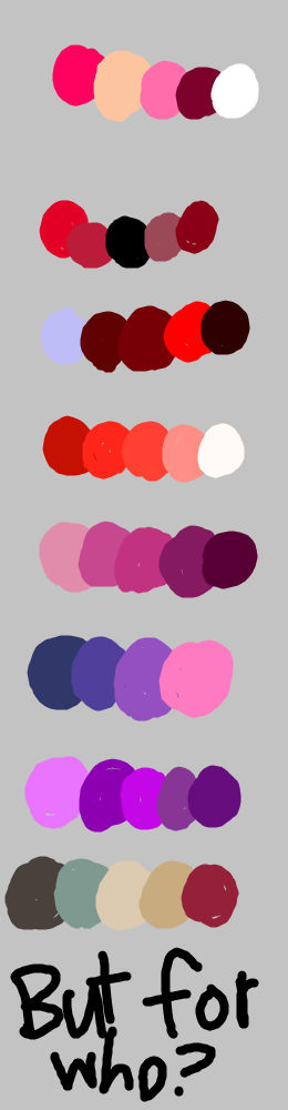 Color palettes for upcoming OCs of mine by CaseyTheCreative on DeviantArt