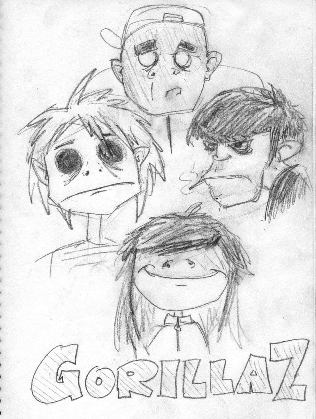 Gorillaz sketch By ThatJoeHerrmann On DeviantArt gorillaz-sketch-by-thatjoeherrmann-on-deviantart