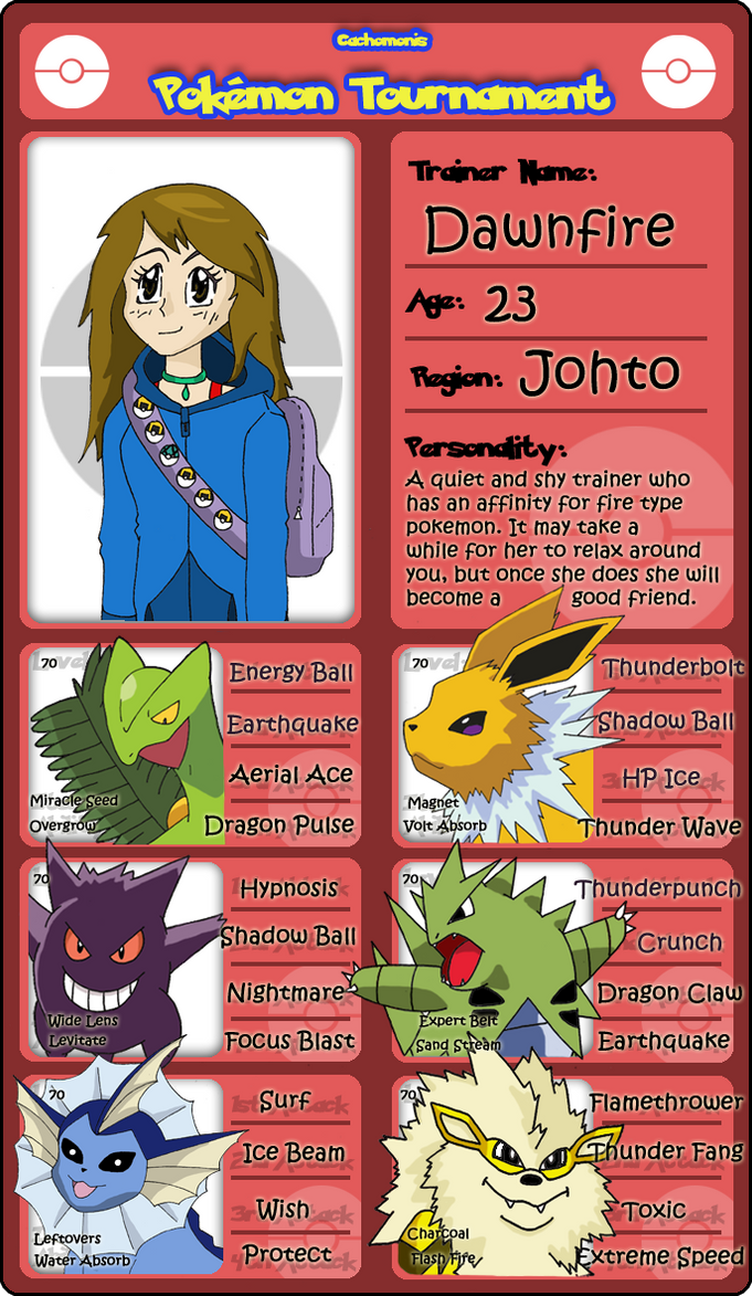 Pokemon Registration Card by birdconure on DeviantArt