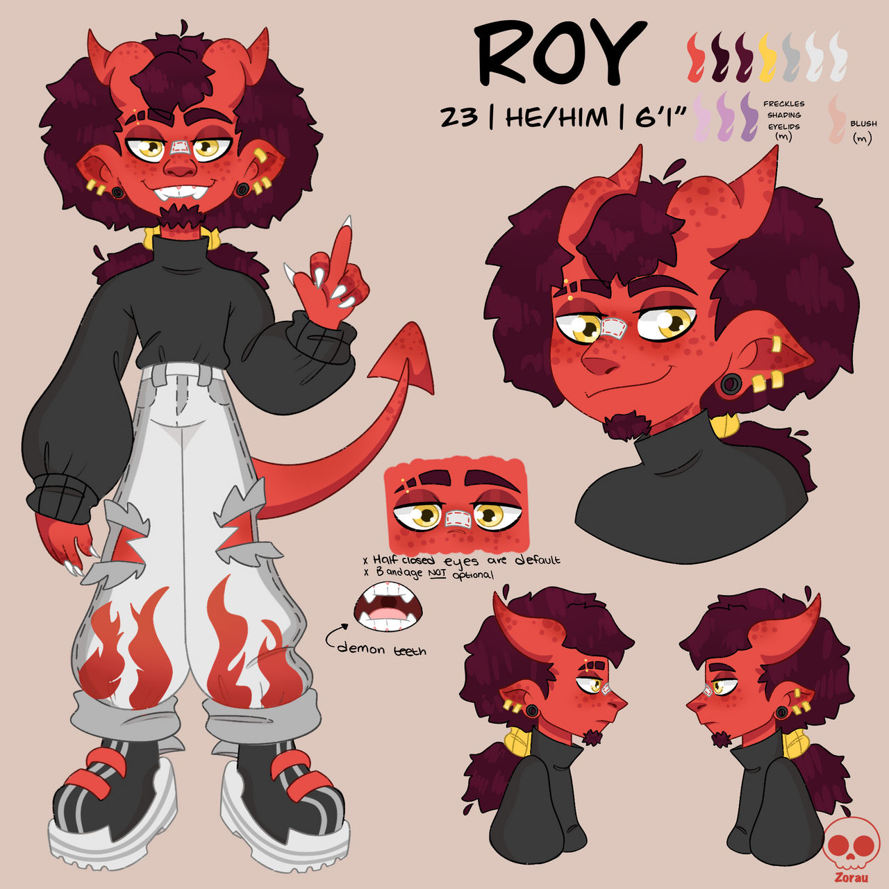 Roy Reference Sheet by zorau on DeviantArt
