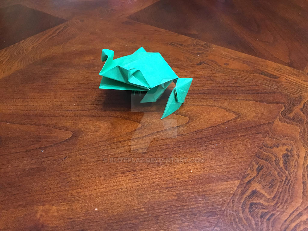 Origami Rfrog Origami Frog by ElitePlaz on DeviantArt