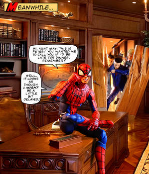 Peter Parker, ever the conscientious nephew! by RatGnaw