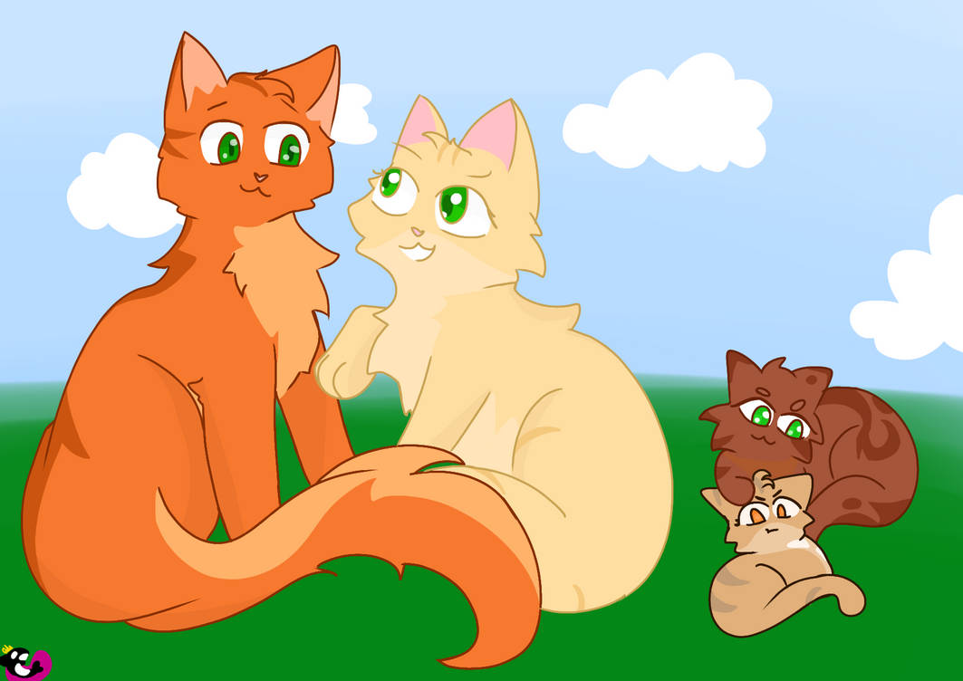 Firestar X Sandstorm With Squirrelkit And Leafkit By ShaboboTheIkanPaus firestar-x-sandstorm-with-squirrelkit-and-leafkit-by-shabobotheikanpaus