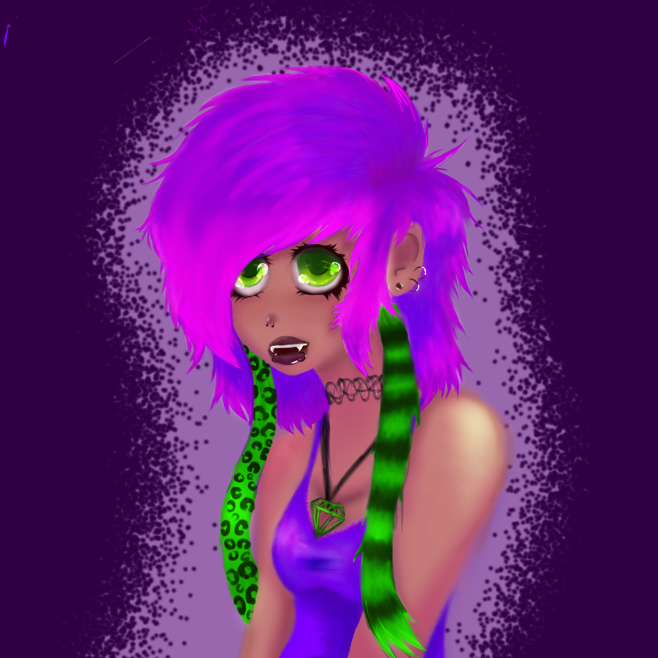Pretty Rave Girl by LunaTheKitsuneGirl on DeviantArt