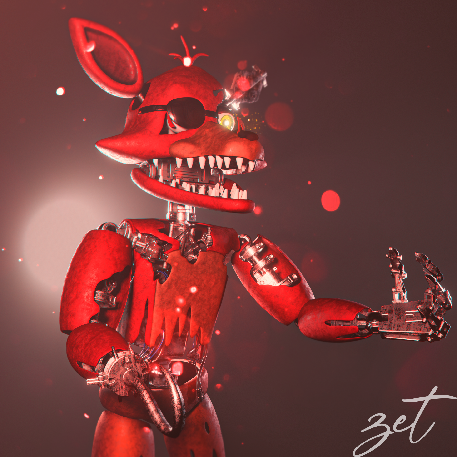 FNaF Withered Foxy  Fnaf, Foxy, Deviantart