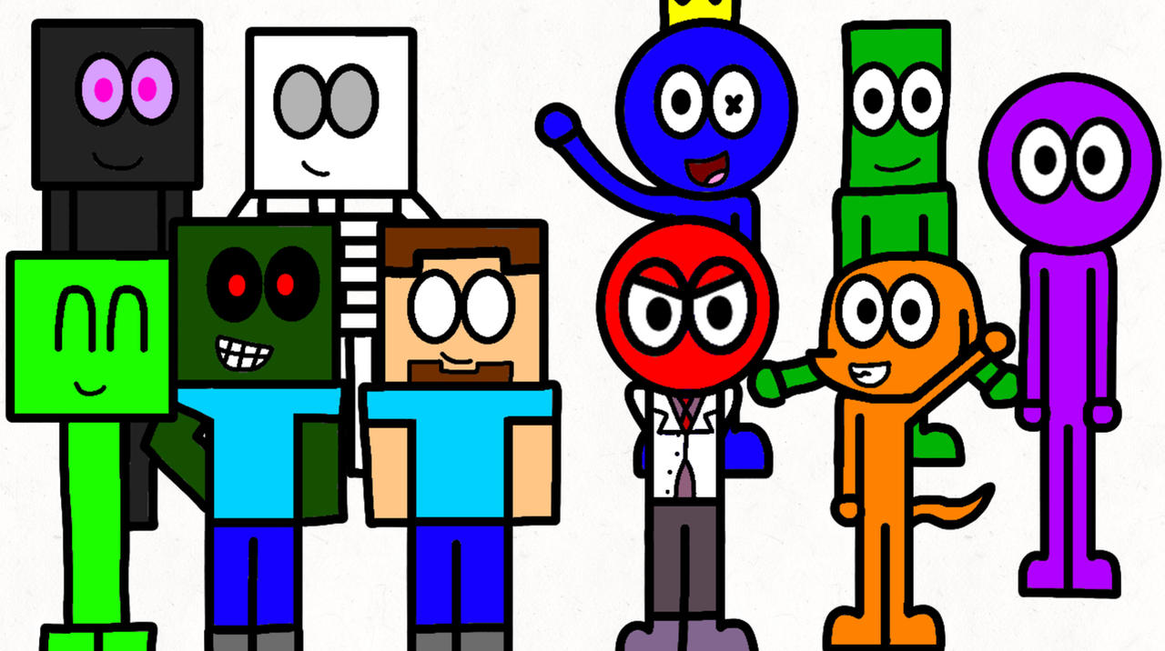 Colorzas Minecraft and Rainbow Friends by Rusrock on DeviantArt