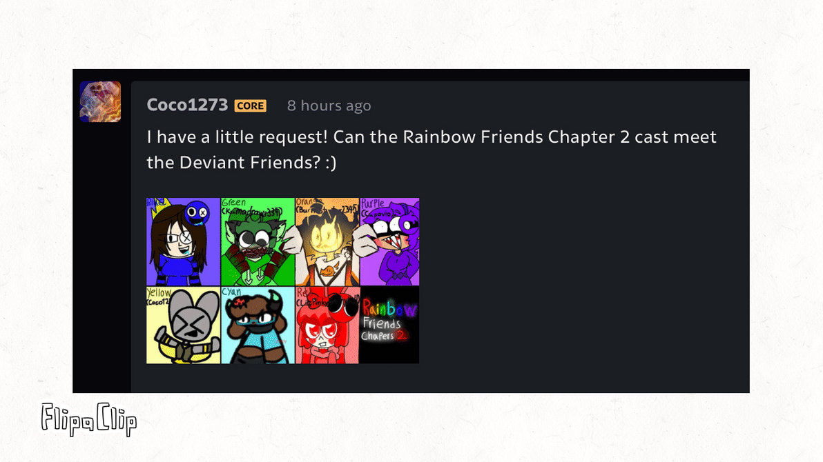 Rainbow friends chapter 2 Characters (Collab) by karorivers on