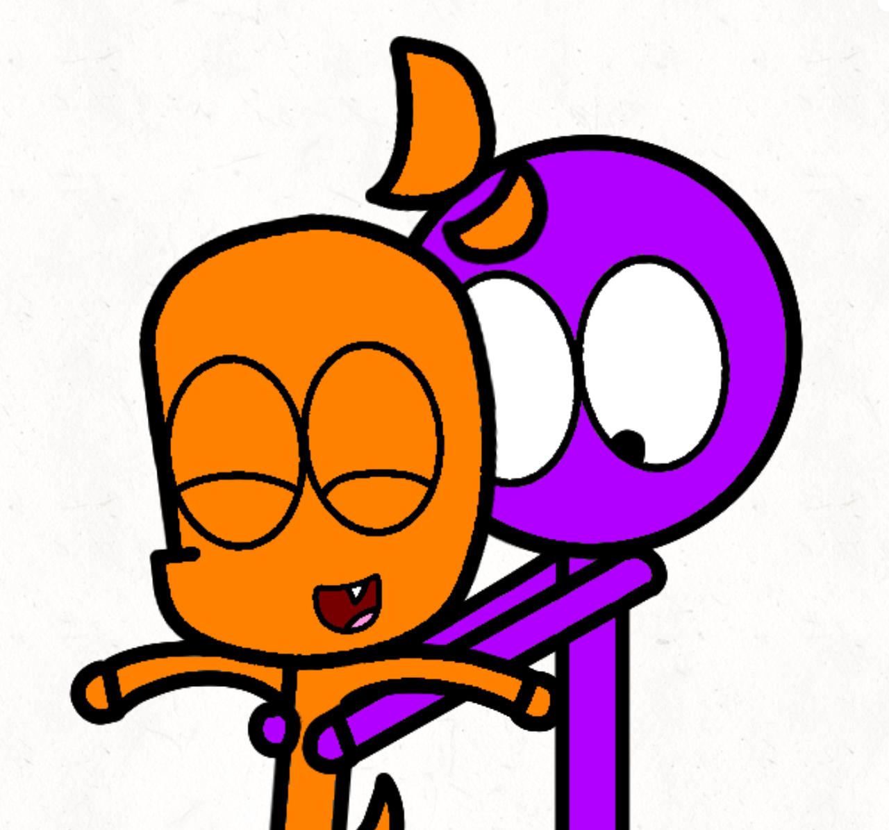CapCut_orange x purple rainbow friends