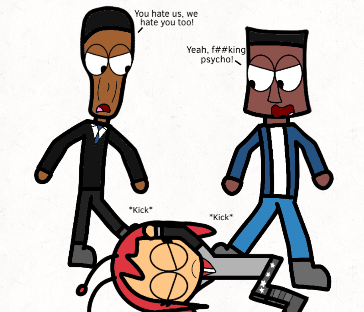 Obunga and Quandie has enough by Rusrock on DeviantArt