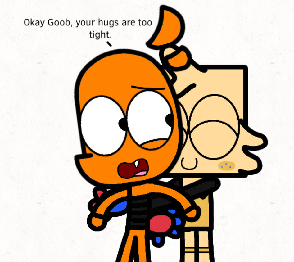 Goob hugging Orange too tight by Rusrock on DeviantArt