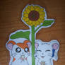 Hamtaro and Bijou keychain