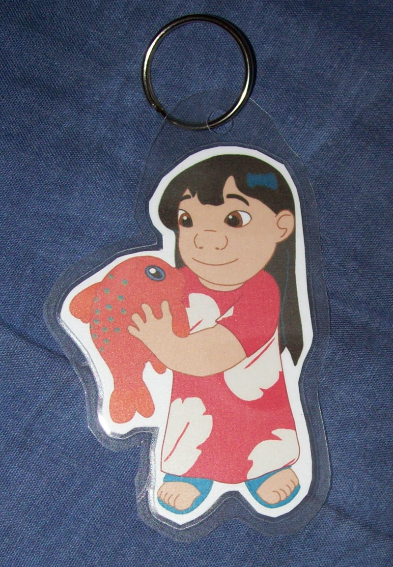 Lilo and Pudge keychain