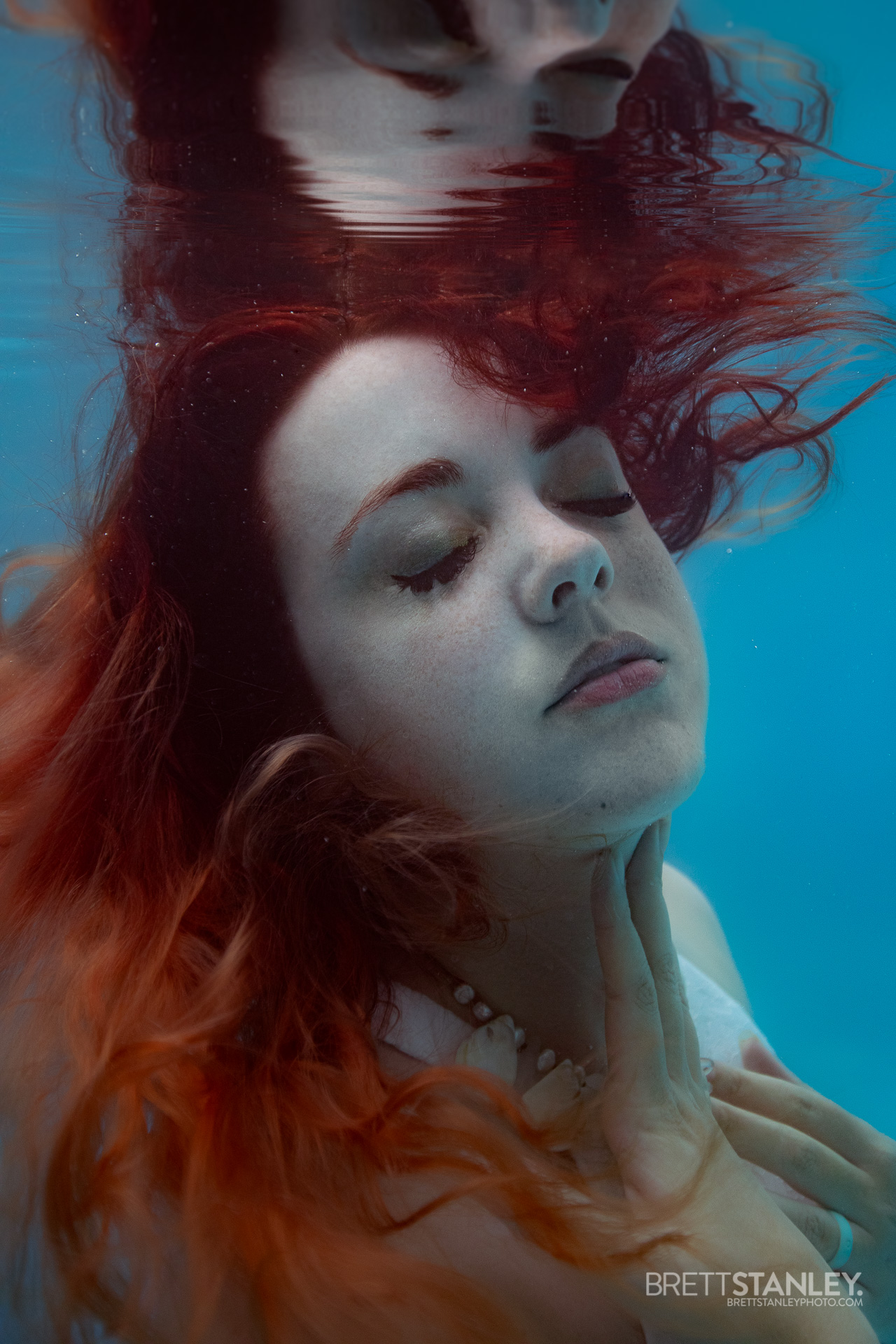 Raina Portrait Underwater by Brett Stanley