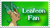 Leafeon fan stamp by Animus-Seed