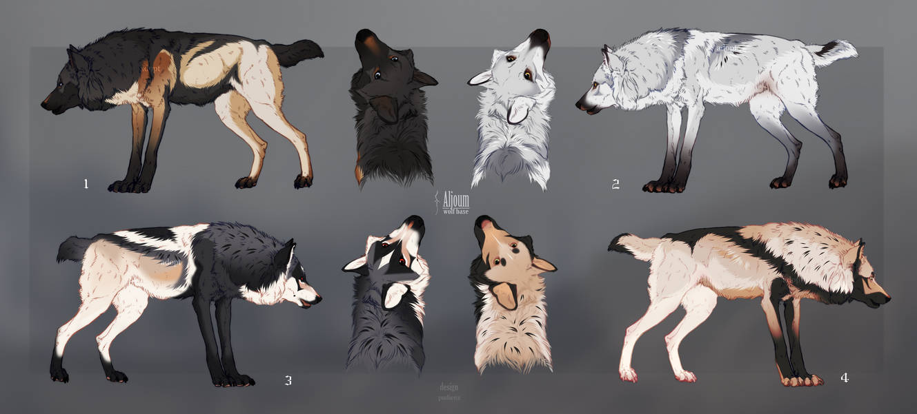 winter wolves adopts [OPEN 3/4] by padienz on DeviantArt