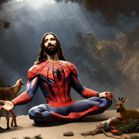 Jesus christ as spiderman by Babysharkboss2 on DeviantArt