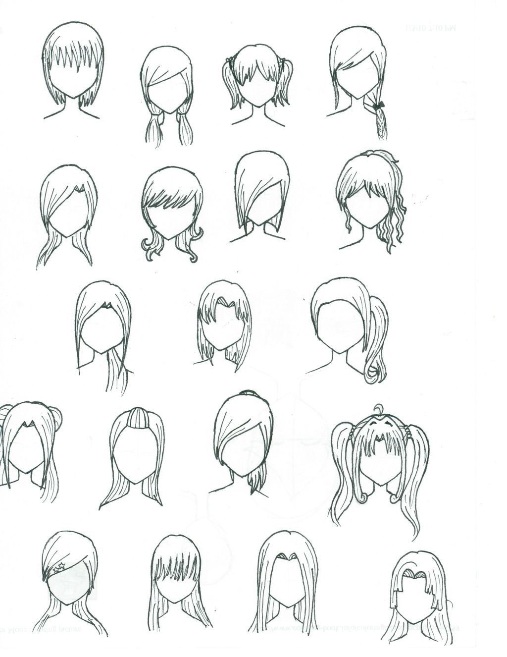 Anime Girl Hair