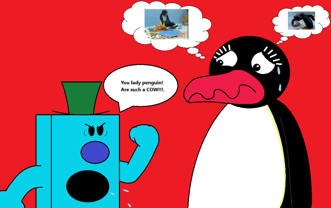 Mr Grumpy stands up to Pingu's Mum by reubensonic96 on DeviantArt
