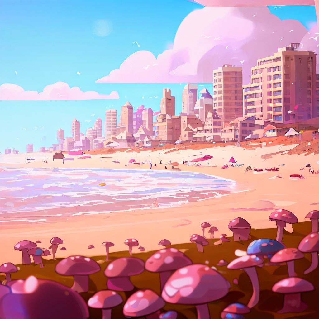 Steven Concert Deviantart Beach City (Steven Universe) with Mushrooms by Beemo547 on DeviantArt