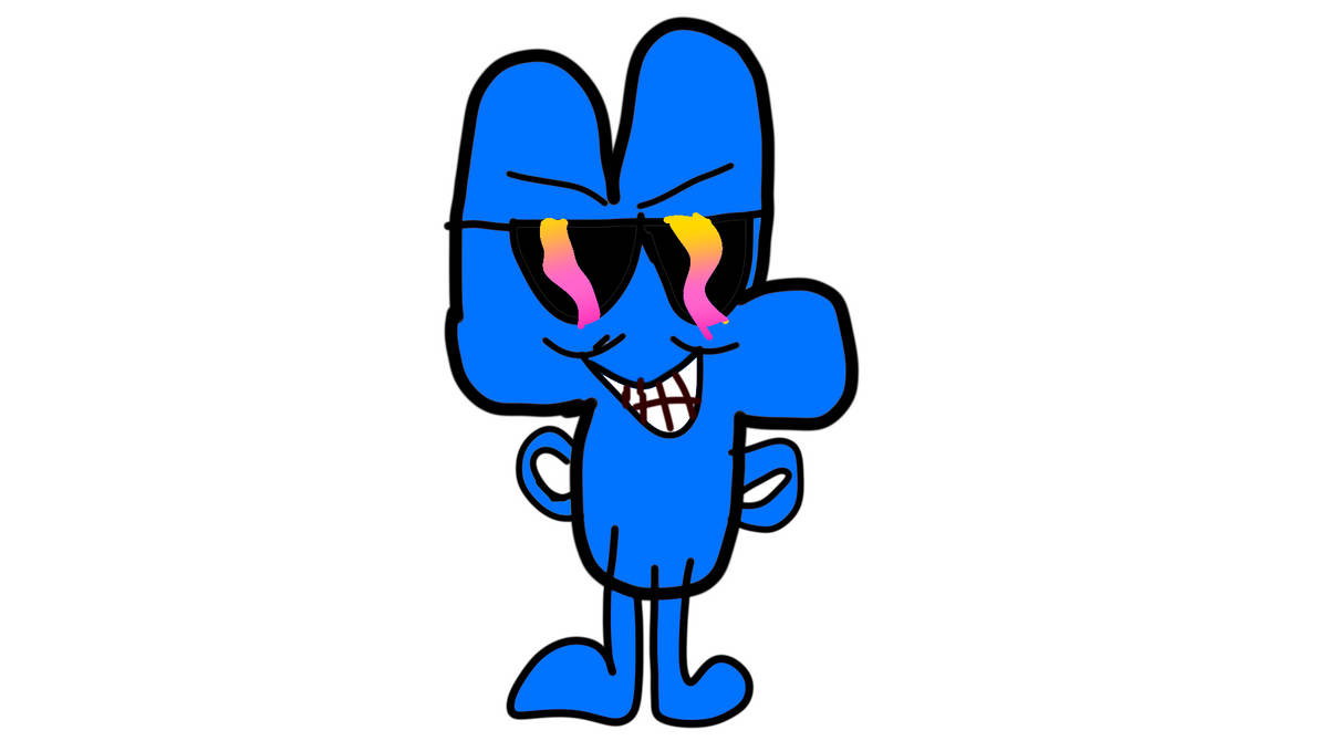 Smiling Bfb Model Four (BFDI/BFB) WITH SUNGLASSES by Beemo547 on DeviantArt