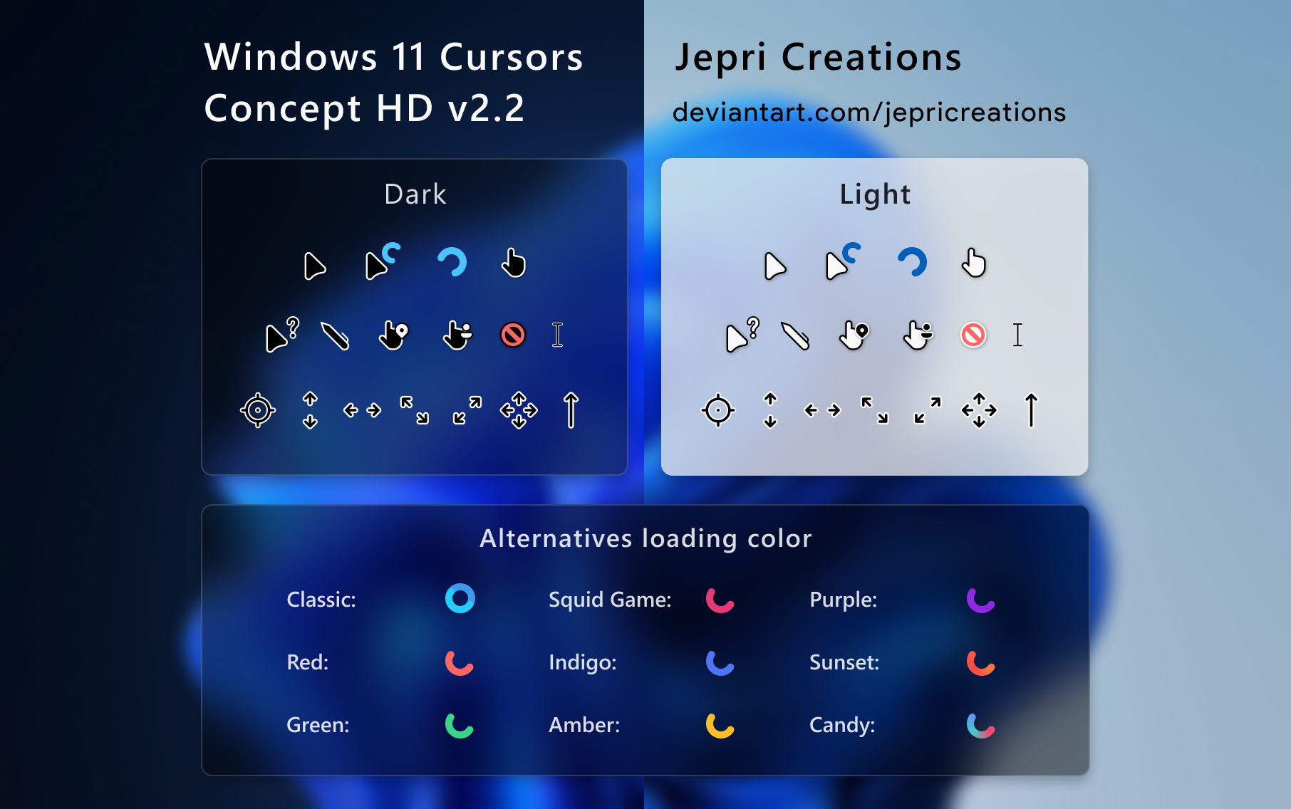 Windows 11 Cursors Concept HD v2 by jepriCreations on DeviantArt