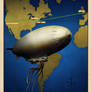 Steampunk Travel Poster - Laurentian Homestead