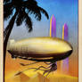 Airship Travel Poster - Pharaoh's Glory
