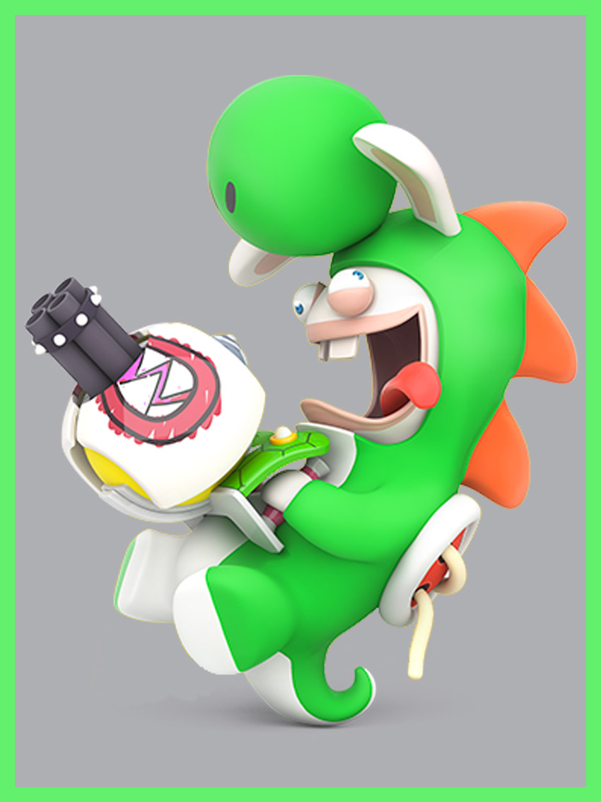 Rabbid Yoshi by Westwood69 on DeviantArt