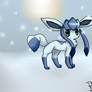 Glaceon in the snow