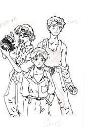 The Trio: Shinji, Toji and Kensuke