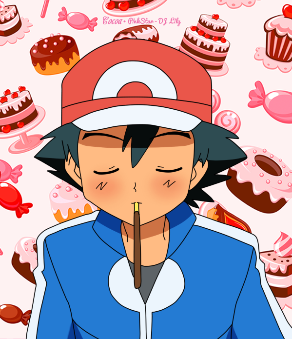 Eating pocky by RainbowRose725 on DeviantArt
