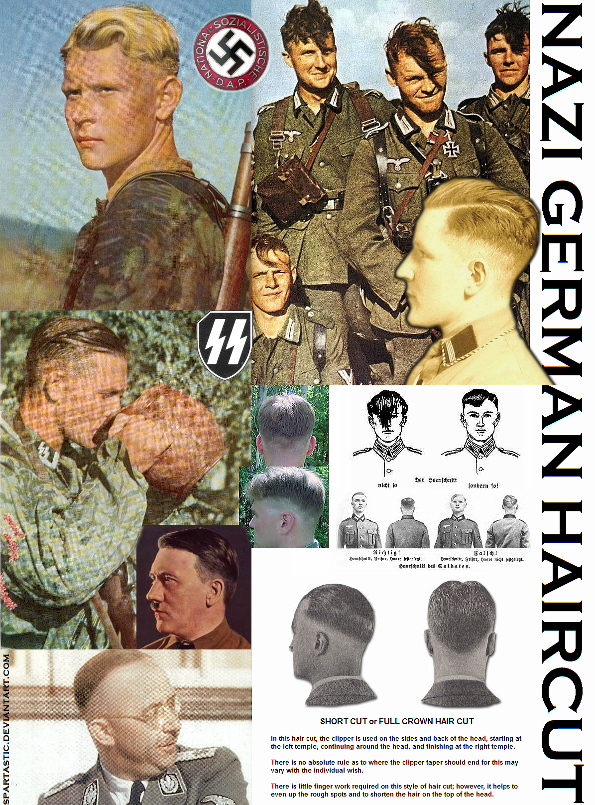 The regulation cut is my absolute favorite i googled ww2 german soldiers ha...