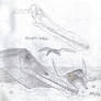 Sketch: Pterosaur Anhanguera santanae (2008).