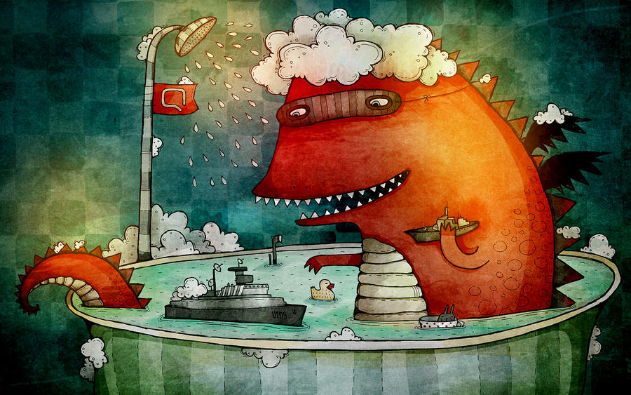 dragon bath by allway