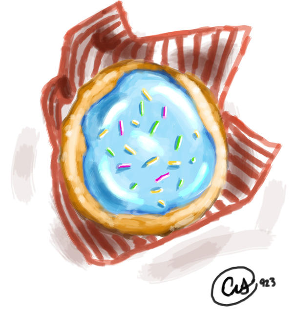 Blue-Frosted Cookie