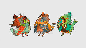 Guest Artist: Bird Folk Auction! CLOSED