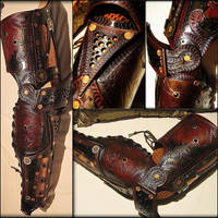 Steampunk Greaves