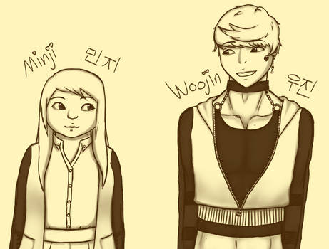Minji and Woojin