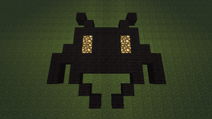 Minecraft Space Invader by CLAYdol-Creations on DeviantArt